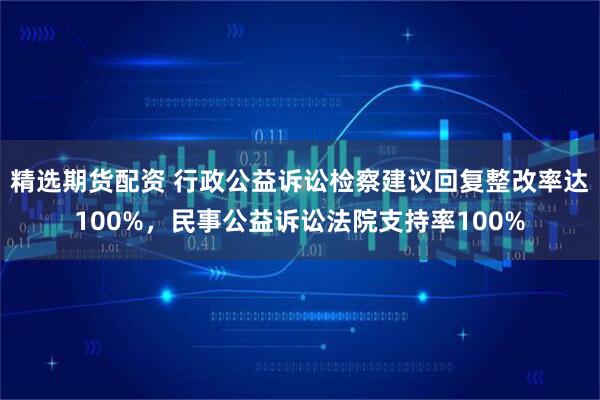 精选期货配资 行政公益诉讼检察建议回复整改率达100%，民事公益诉讼法院支持率100%