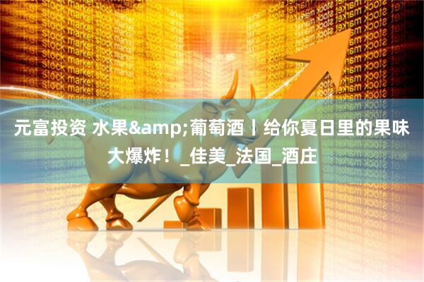 元富投资 水果&葡萄酒丨给你夏日里的果味大爆炸！_佳美_法国_酒庄