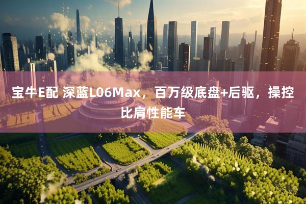 宝牛E配 深蓝L06Max，百万级底盘+后驱，操控比肩性能车